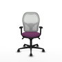 PIQUERAS Y CRESPO Silla de oficina Jorquera con mecanismo Sincro, Morado y Blanco