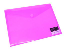 Dosier Sobre Databank Pp Velcro A4 Rosa (Set de 12)