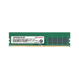 Transcend JM2666HLB-8G Memoria RAM DDR4 de 8GB 2666MHz CL19 para PC/Servidor