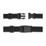 DeLOCK Correa de equipaje ajustable 1,5 m negra (2 piezas)