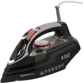 Russell Hobbs 20630-56 Powersteam Ultra Plancha de Vapor con Suela de Cerámica, Negro y Gris
