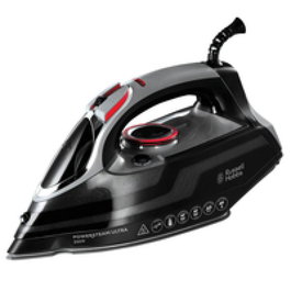 Russell Hobbs Plancha de Vapor 20630-56, 2400W, Suela Cerámica, 8 Bar, Autolimpieza, Cable 1.8m, Blanco/Azul
