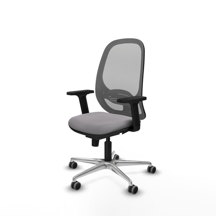 PIQUERAS Y CRESPO Silla de oficina Cilanco Gris con mecanismo Sincro