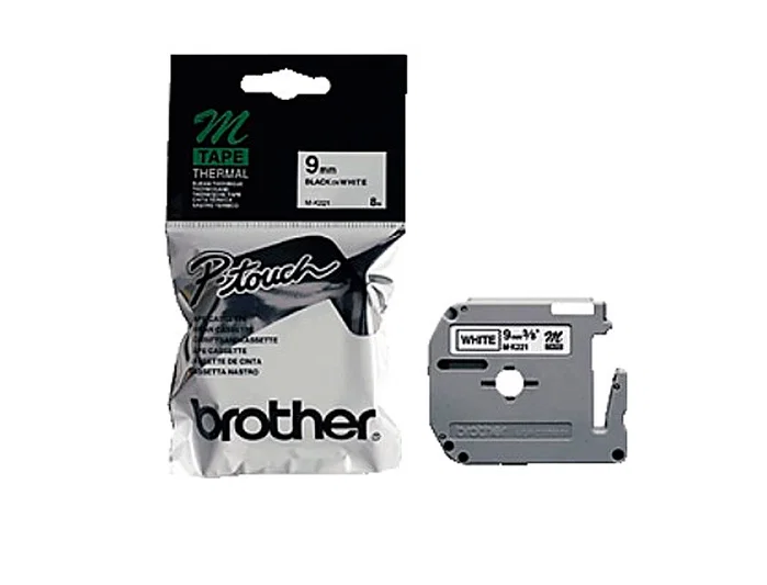 Brother MK221BZ Cinta de etiquetas no laminada 9 mm x 8 m Blanco/Negro Brother MK221BZ Cinta de etiquetas no laminada 9 mm x 8 m Blanco/Negro