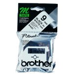 Brother MK221BZ Cinta de etiquetas no laminada 9 mm x 8 m Blanco/Negro