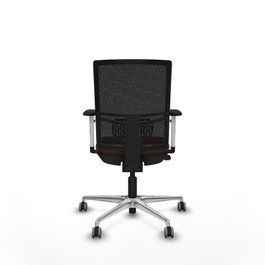 PIQUERAS Y CRESPO Silla de oficina Yunquera con mecanismo Sincro/Traslack Marrón y Negro