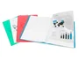 Liderpapel Carpeta con 40 fundas de polipropileno DIN A4 Rojo translúcido