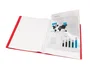 Liderpapel Carpeta con 40 fundas de polipropileno DIN A4 Rojo translúcido
