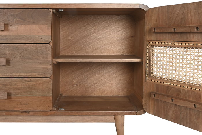 DKD Home Decor Buffet de Madera Jamun Natural 160x38x75 DKD Home Decor Buffet de Madera Jamun Natural 160x38x75