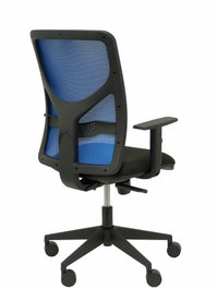 PIQUERAS Y CRESPO Silla Motilla con respaldo de malla azul y asiento Bali negro