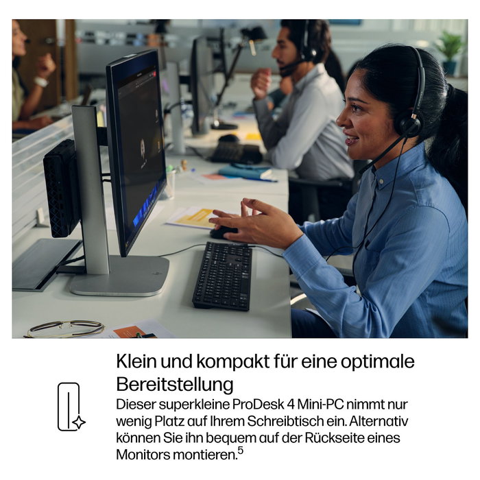 HP ProDesk 400 G1 Mini PC, Intel Core i7-265T, 16 GB RAM, 512 GB SSD, Windows 11 Pro, WLAN