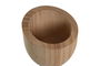 DKD Home Decor Mortero Basicos Set 2 Piezas Bambu Natural 12 x 14.5 x 12 cm