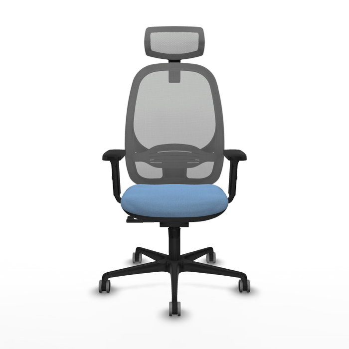 PIQUERAS Y CRESPO Silla de oficina Cilanco con mecanismo Sincro, Azul cielo y Gris PIQUERAS Y CRESPO Silla de oficina Cilanco con mecanismo Sincro, Azul cielo y Gris
