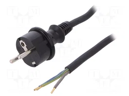 PLASTROL Cable de alimentación H05RR-F 3x1,5mm² 1,5m