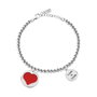 La Petite Story Pulsera con Boules SS + Love is Love Gris de Acero