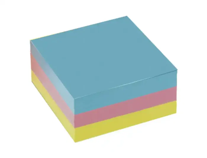 Liderpapel Taco de Papel Sin Encolar, Colores, 400 Hojas, 95x90x40 mm, 80 g/m² para Notas y Anotaciones