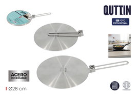 Inde Adaptador para Placas de Inducción 28 cm, Modelo Quttin - Compatible con Cocinas de Inducción (6 Unidades)