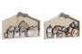 DKD Home Decor Set de Nacimiento de 10 Piezas de Madera