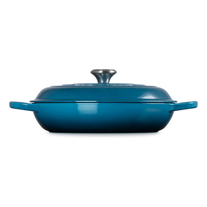 Le Creuset Signature Shallow Casserole Redonda 30cm Deep Teal Le Creuset Signature Shallow Casserole Redonda 30cm Deep Teal