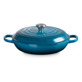 Le Creuset Signature Shallow Casserole redonda 30cm Deep Teal