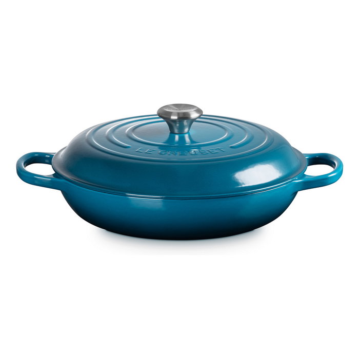 Le Creuset Signature Shallow Casserole Redonda 30cm Deep Teal Le Creuset Signature Shallow Casserole Redonda 30cm Deep Teal