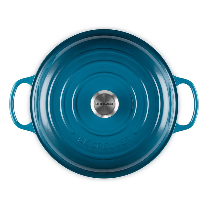 Le Creuset Signature Shallow Casserole Redonda 30cm Deep Teal Le Creuset Signature Shallow Casserole Redonda 30cm Deep Teal
