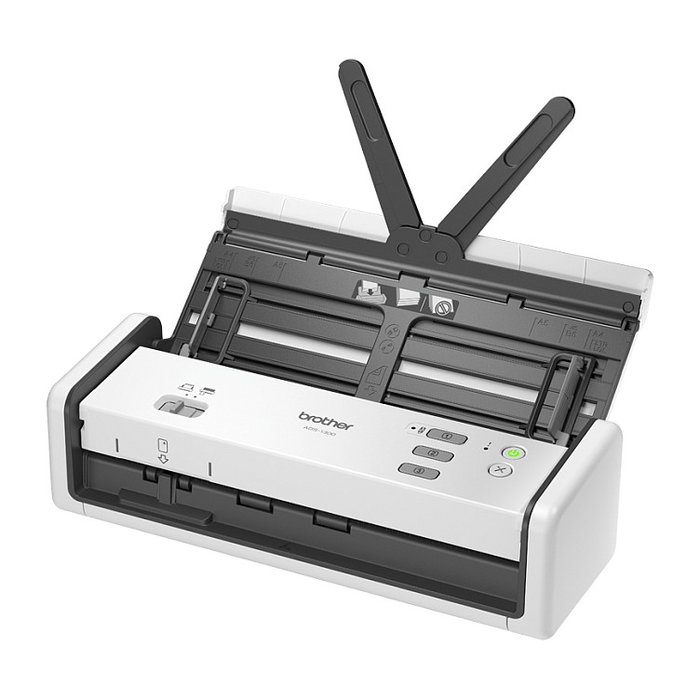 Brother ADS-1300 Escáner de sobremesa compacto con ADF y USB Tipo-C, Blanco