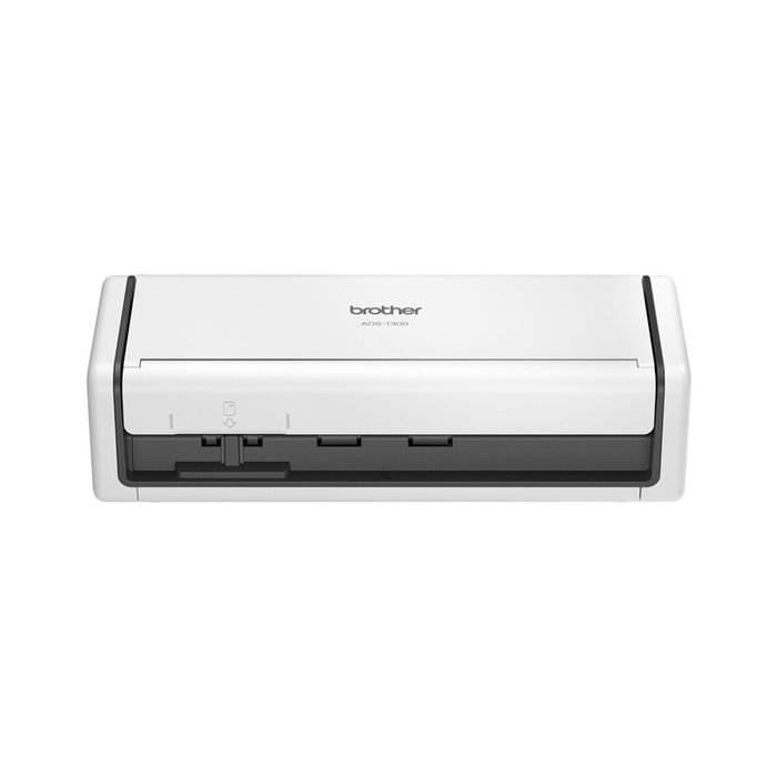 Brother ADS-1300 Escáner de sobremesa compacto con ADF y USB Tipo-C, Blanco