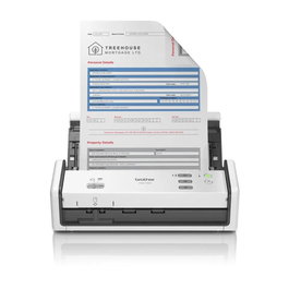 Brother ADS-1700W Escáner Documental de Sobremesa, 30 ppm, Duplex Automático, Alimentador 20 Hojas, USB Tipo-C, Incluye Software de OCR y PDF