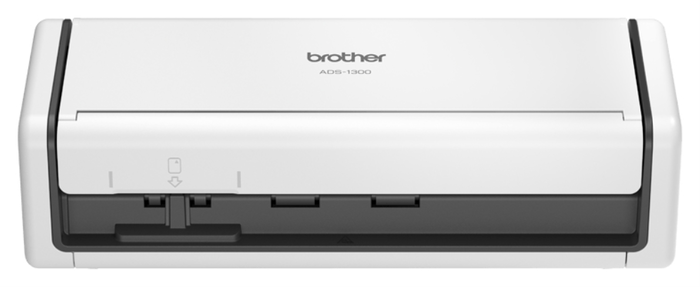 Brother ADS-1300 Escáner de sobremesa compacto con ADF y USB Tipo-C, Blanco