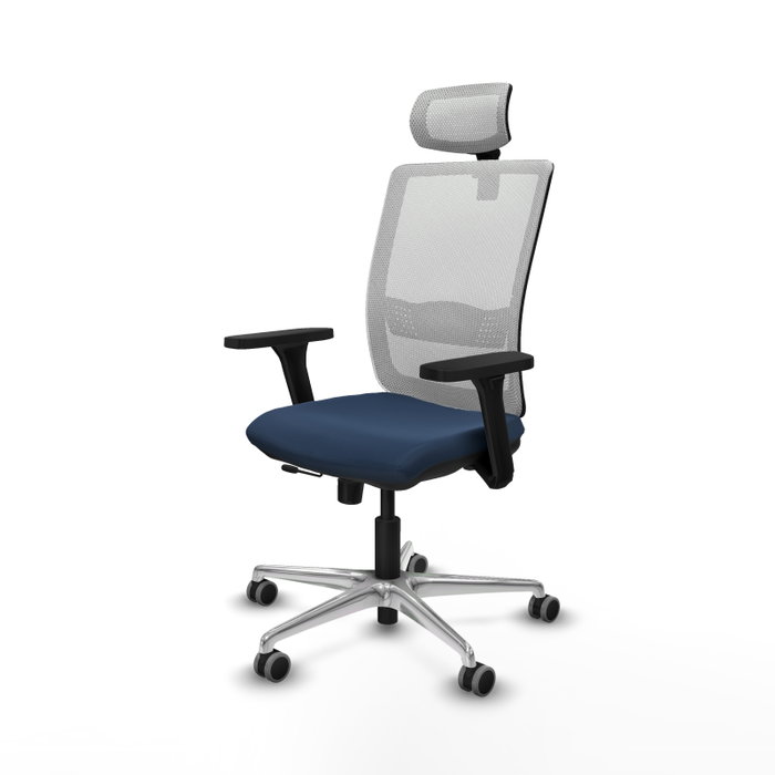 PIQUERAS Y CRESPO Silla de oficina Haches Azul marino y Blanco PIQUERAS Y CRESPO Silla de oficina Haches Azul marino y Blanco
