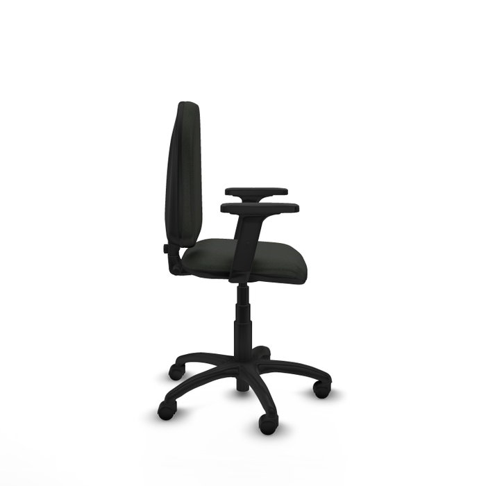 PIQUERAS Y CRESPO Silla de oficina Aýna Negra con Brazos 2D PIQUERAS Y CRESPO Silla de oficina Aýna Negra con Brazos 2D