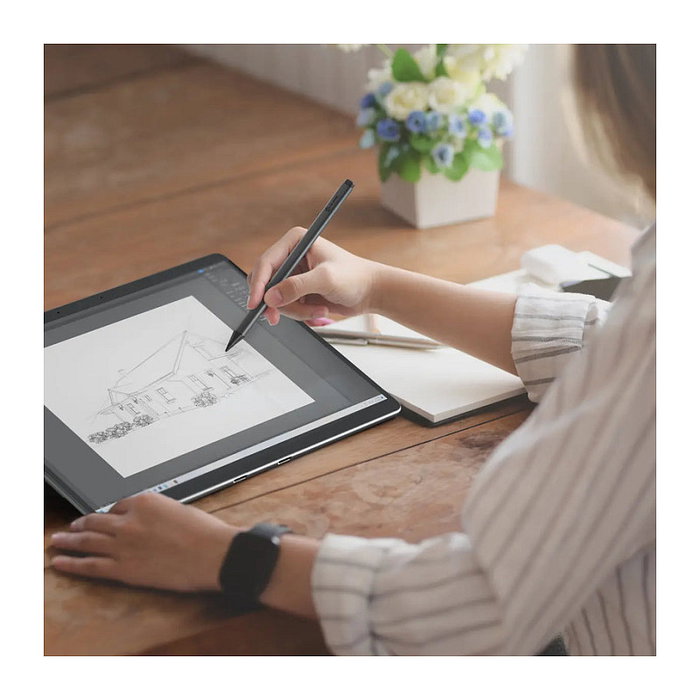 ALOGIC ALASS2 Clarity Active Stylus Pencil Negro 2da Generación, Universal, Aluminio, Compatible con Surface