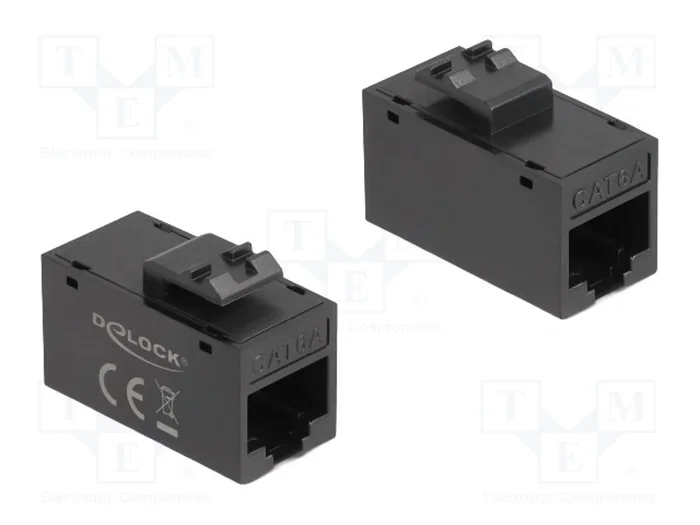 DeLOCK 90638 Módulo Keystone RJ45 hembra a RJ45 hembra Cat.6A UTP negro DeLOCK 90638 Módulo Keystone RJ45 hembra a RJ45 hembra Cat.6A UTP negro
