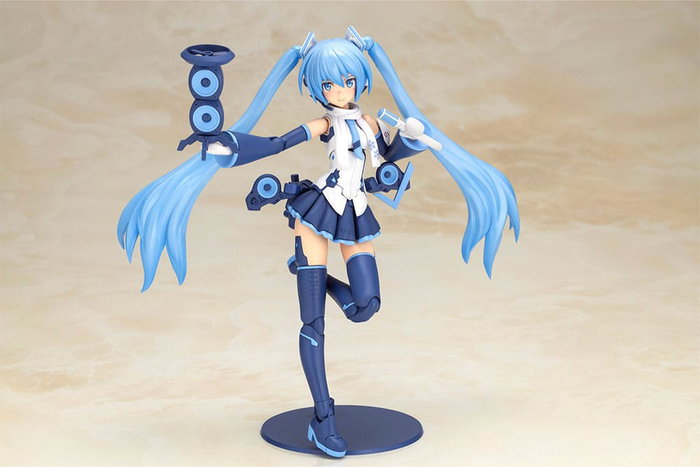 Frame Arms Girl x Hatsune Miku Maqueta Plastic Model Kit Frame Music Girl Snow Miku Another Color Ver. 15 cm