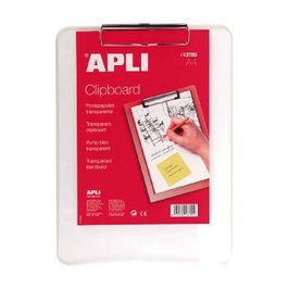 APLI PAPER Portabloc con pinza transparente A4