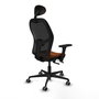 PIQUERAS Y CRESPO Silla de oficina Jorquera con mecanismo Sincro/Traslack Marrón y Negro
