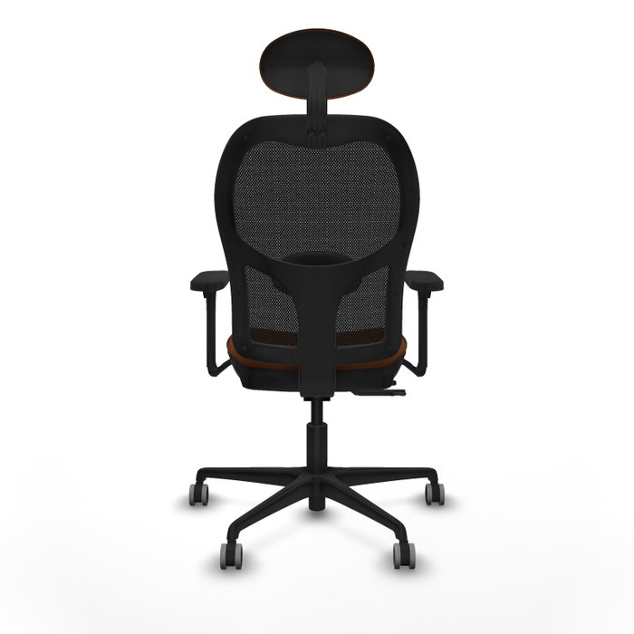 PIQUERAS Y CRESPO Silla de oficina Jorquera con mecanismo Sincro/Traslack Marrón y Negro