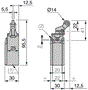 TELEMECANIQUE SENSORS XCKN2127P20 Interruptor de fin de carrera NO + NC