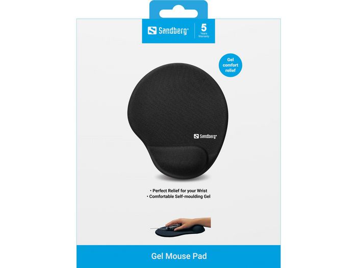 Sandberg Alfombrilla de Ratón con Reposamuñecas de Gel para Prevención de RSI y Alivio de Muñeca