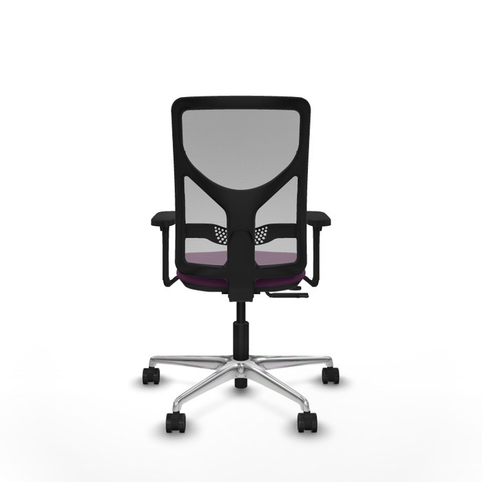 PIQUERAS Y CRESPO Silla de oficina Motilla con mecanismo Sincro/Traslack, Morado y Gris