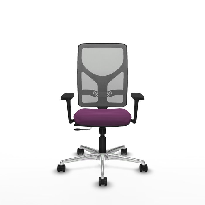 PIQUERAS Y CRESPO Silla de oficina Motilla con mecanismo Sincro/Traslack, Morado y Gris