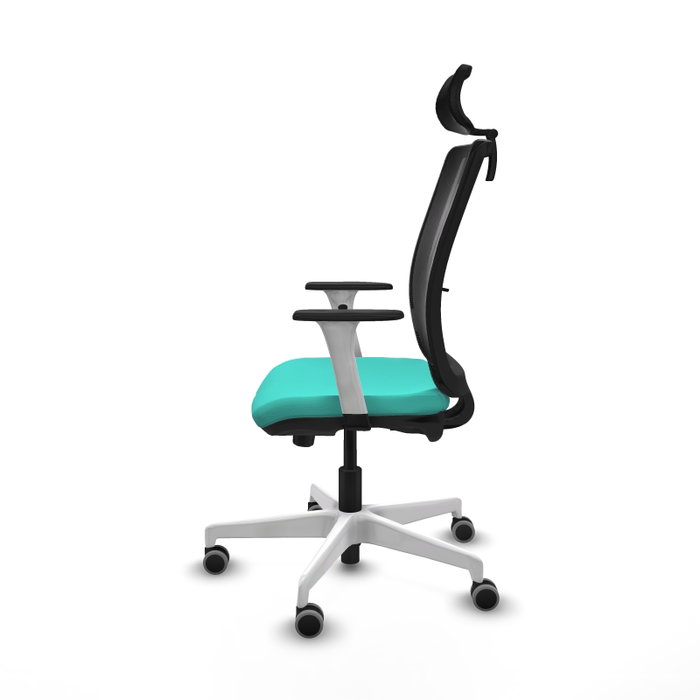 PIQUERAS Y CRESPO Silla de oficina Haches Turquesa y Negro