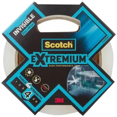 Scotch Extremium Invisible Cinta Americana Transparente 48 mm x 20 m