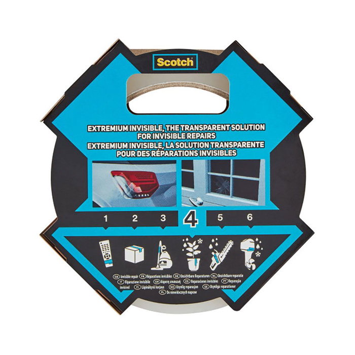 Scotch Cinta Americana Extremium 4 Invisible 48 mm x 20 m Scotch Cinta Americana Extremium 4 Invisible 48 mm x 20 m