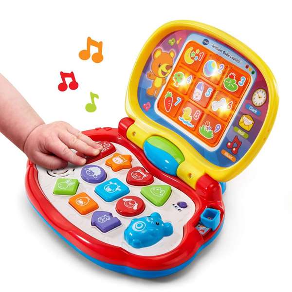 Vtech Ordenador Mis Primeras Teclas Juguete Interactivo con 3 Modos de Juego (Animales, Formas, Música) y Sonidos para Bebés 6-36 Meses