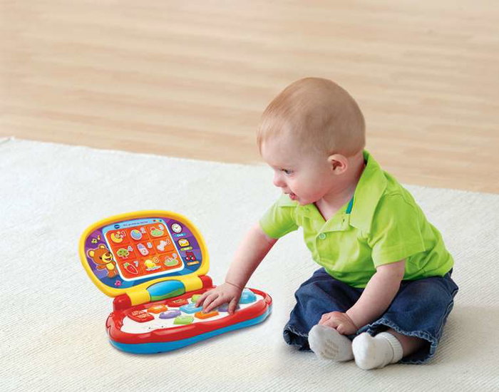 Vtech Ordenador Mis Primeras Teclas Juguete Interactivo con 3 Modos de Juego (Animales, Formas, Música) y Sonidos para Bebés 6-36 Meses