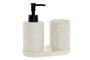 DKD Home Decor Set de 3 Baño Botes Blanco 9.5 x 18 x 17.5 cm