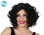 Atosa Peluca Rizada Corta Morena Estilo Vintage Años 20