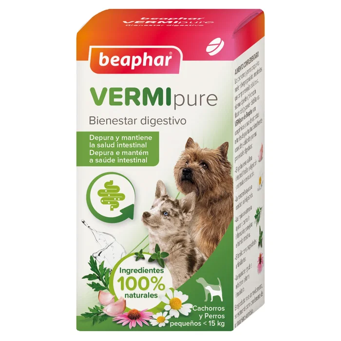 Vermipure Antiparasitario Interno Perro Pequeño y Cachorro <15 kg 50 Comprimidos Vermipure Antiparasitario Interno Perro Pequeño y Cachorro <15 kg 50 Comprimidos